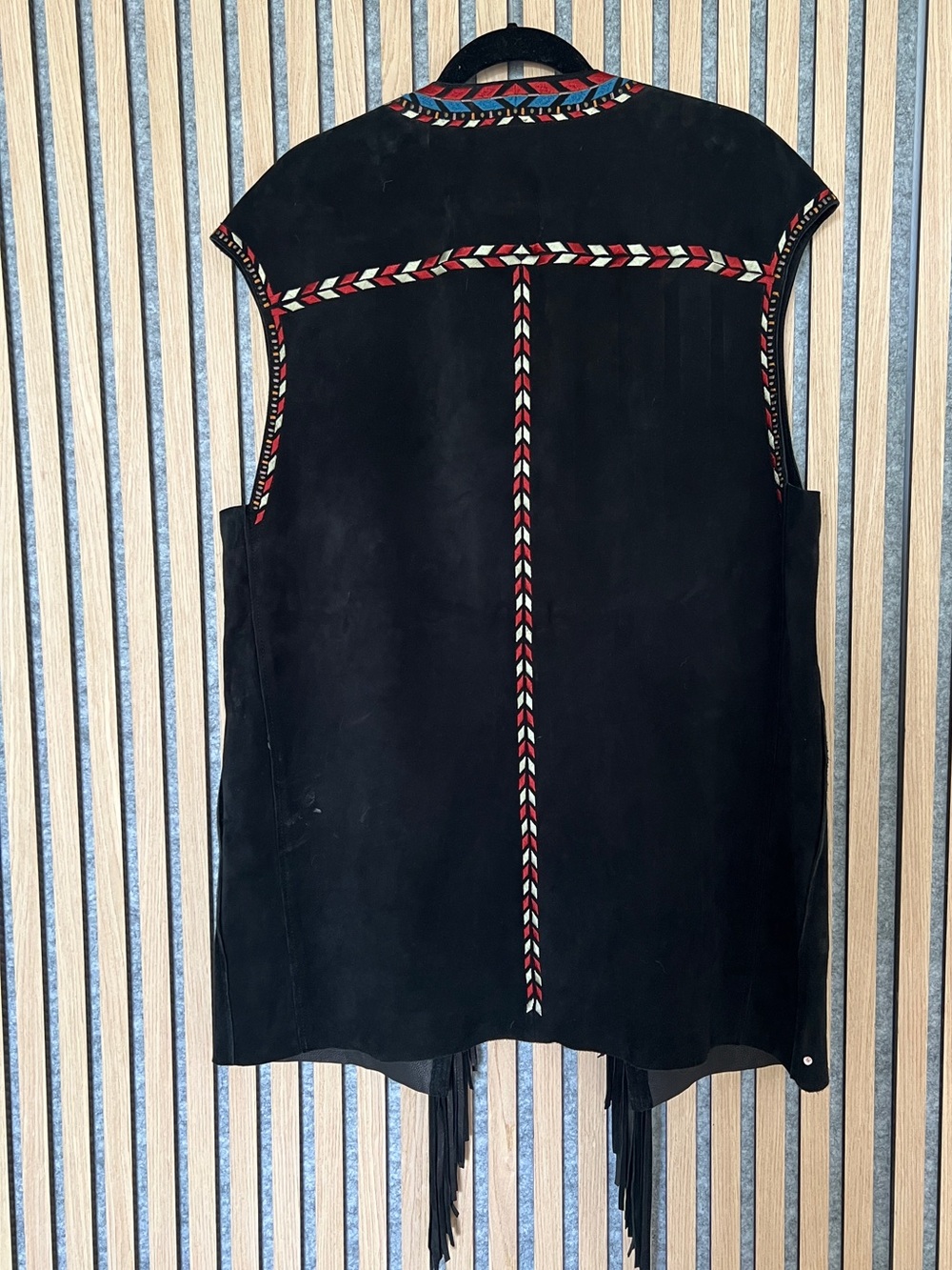 Isabel Marant Martin Embroidered Velvet Vest-  Leather - FR38 US 4 - Picture 6 of 7